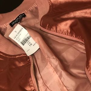 2pcs Rose Gold Silk Tracksuit
